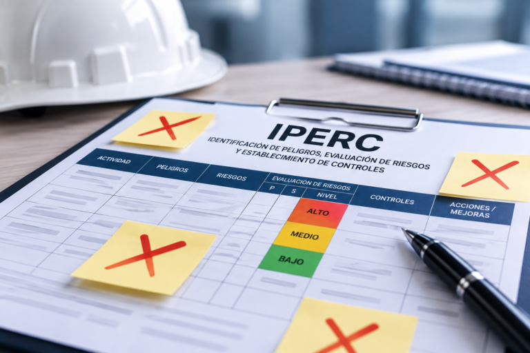 7 errores frecuentes al elaborar una IPERC en Perú y cómo evitarlos